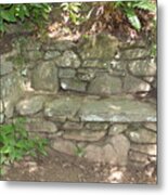 Stone Bench Metal Print