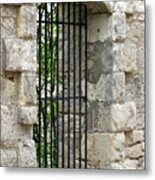 Stone Walls And Iron Gates Metal Print