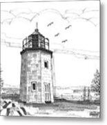 Stony Point Lighthouse Metal Print