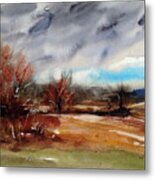 Storm Clouds On The Lane Metal Print