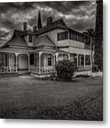 Storm Clouds Over Old House Metal Print