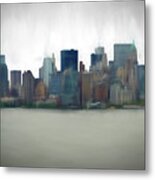 Storm In The City Metal Print