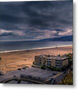 Storm Watch Over Malibu - Panarama Metal Print