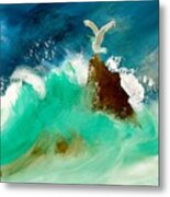 Stormy Landing Metal Print