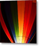 Striped Hot Air Balloon Metal Print