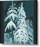 Study For Winter Trees Of Life 299 Metal Print