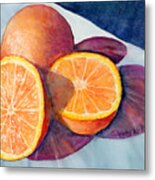 Study In Oranges Metal Print