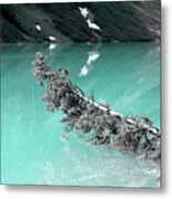 Stunning Turquoise Glacial Lake Metal Print
