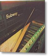 Subway #nyc #travels #newexperiences Metal Print