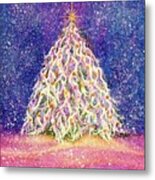 Sugar Plum Forest  - Christmas Tree Metal Print