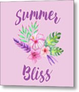 Summer Bliss - Square Metal Print
