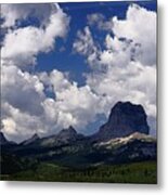 Summer Day At Chief Mountain Metal Print