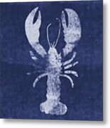 Summer Lobster- Art By Linda Woods Metal Print