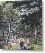 Summer New Forest Picnic Metal Print