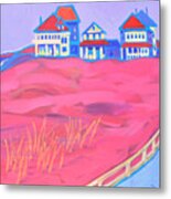 Summer Porches Hampton Beach Metal Print