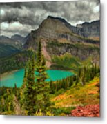 Summer Storms Over Grinnell Lake Metal Print