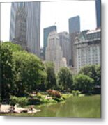 Summer Time Water In Nyc Metal Print