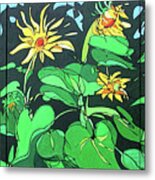 Sun Flowers Metal Print