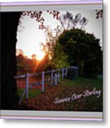 Sun Rise Over Sterling Metal Print