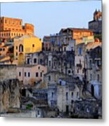 Sun Setting Over Sassi Metal Print