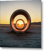 Sun Tunnel Solstice Metal Print