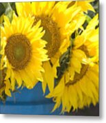Sunflowers For Sale Metal Print