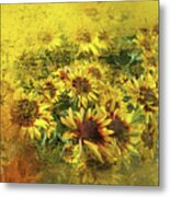 Sunflowers For Sandra Metal Print