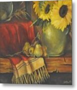 Sunflowers Of Santa Fe Metal Print