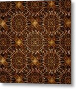 Sunflowers - Pattern - Fractal Metal Print