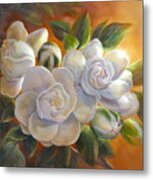 Sunkissed Gardenia Metal Print