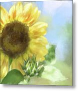 Sunny Sunflower Metal Print