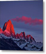 Sunrise At Fitz Roy #3 - Patagonia Metal Print