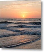 Sunrise At Vilano Beach Florida Metal Print