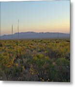 Sunrise Christmas Mountains Metal Print