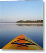 Sunrise Kayaking 3 Metal Print