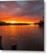 Sunrise On The Collie River Metal Print