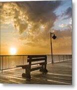 Sunrise On The St. Mary's River  8901 Metal Print