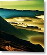 Sunrise Over The Pacific Metal Print