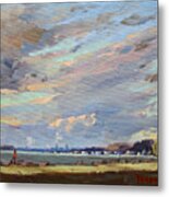 Sunset At Gratwick Waterfront Park Metal Print