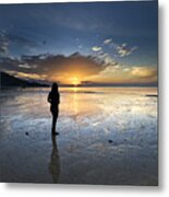 Sunset At Phuket Island Metal Print