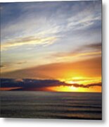 Sunset At The Canary Island La Palma Metal Print