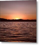 Sunset At The Lake 2 Metal Print