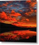Sunset At Wallkill River National Wildlife Refuge Metal Print