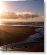 Sunset - Bastendorff Beach Metal Print