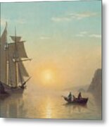 Sunset Calm In The Bay Of Fundy Metal Print