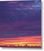 Sunset Clouds In Newquay, Uk Metal Print