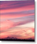 Sunset Colored Clouds Metal Print