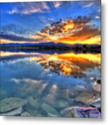 Sunset Explosion Metal Print