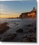 Sunset Glow At Corona Del Mar Metal Print