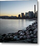 Sunset In Eira - Helsinki, Finland - Seascape Photography Metal Print